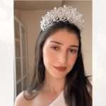 Fairytale Pearl Bridal Crown, handmade by Elnoria, view 3