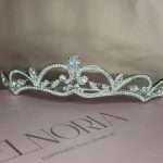 Elegant Princess Swarovski Bride Crown, handmade by Elnoria, view 2