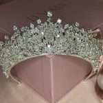 Glamorous Fairytale Wedding Crown, handmade by Elnoria, view 2