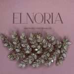 Sparkling Leaf Swarovski Hair Vine, handmade by Elnoria, view 2
