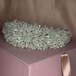 Shimmering Swarovski Crystal Headband, handmade by Elnoria, view 3