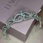 Elegant Princess Swarovski Bride Crown, handmade by Elnoria, view 3