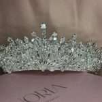Glamorous Fairytale Wedding Crown, handmade by Elnoria, view 3