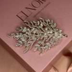 Pearl & Swarovski Hair Vine, handmade by Elnoria, view 3