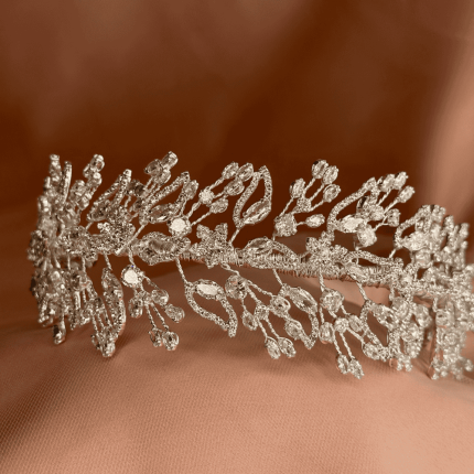 Enchanted Swarovski Crystal Headband, swarovski crystal headband with Swarovski crystals and cubic zirconia