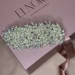 Pearl & Swarovski Crystal Hair Vine, handmade by Elnoria, view 2