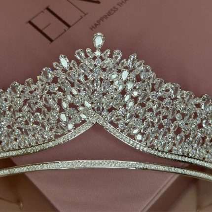 Fairytale Princess Bridal Crown, handmade by Elnoria, view 2