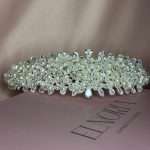 Flower Pearl Headband for Wedding, flower pearl headband for wedding with hand-wired pearls, Swarovski and clear crystals