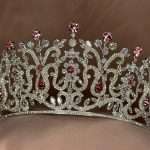 Rose Pink Royalty Crown with Swarovski Sparkles, handmade by Elnoria, view 2
