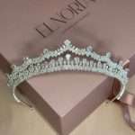 Swarovski Crystal Princess Tiara, small swarovski tiara with pear, marquise and round Swarovski crystals