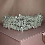 Pearl & Swarovski Crystal Bridal Headband, wide pearl bridal headband with pearls, Swarovski crystals and CZ