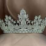 Luxury Swarovski Crown, luxury wedding crown with Swarovski and CZ in marquise, pear and round cuts