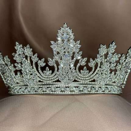 Luxury Swarovski Crown, luxury wedding crown with Swarovski and CZ in marquise, pear and round cuts