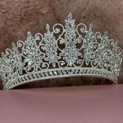 Crystal Snowflake Tiara, snowflake bridal tiara with Swarovski crystals and CZ