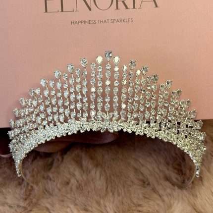 Sparkling Bridal Crown, sparkling bridal crown with Swarovski and CZ in pear, round and marquise cuts
